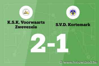 SKV Zwevezele in tweede helft voorbij SVD Kortemark