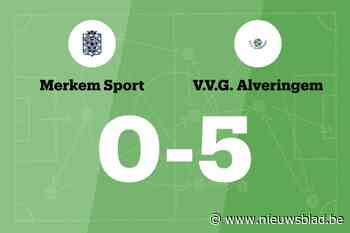 Vier opeenvolgende overwinningen voor VVG Alveringem na 0-5 overwinning tegen Merkem Sport