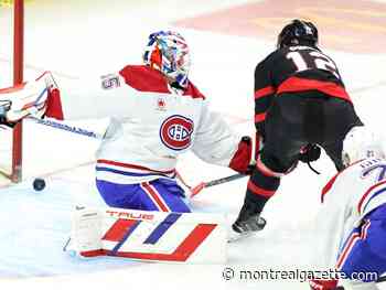 Shane Pinto nets hat trick to lead Senators past Canadiens 4-2