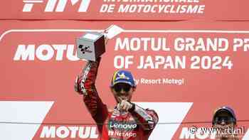 MotoGP-coureur Bagnaia loopt met zege in Japan weer in op Martín