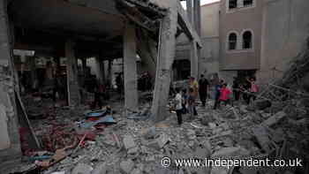 Mosque lies in ruins as Israel continues Gaza bombardment amid Lebanon strikes