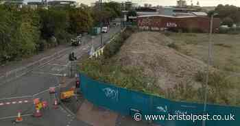 Resident says he was “struck” by barrier as motorbike passed through Bristol works