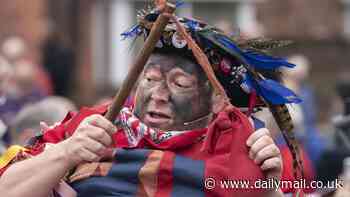 Trigger warning issued for photographs of people in blackface at traditional English folk events