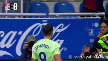 WATCH: Robert Lewandowski continues fine form as Barcelona take early lead against Alaves