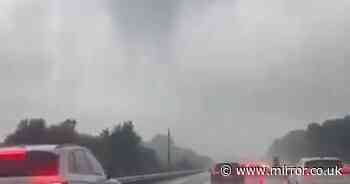 Map shows areas hit by tornado warning as Brits brace for fierce winds, hail and lightning