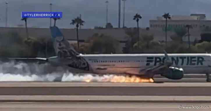 VIDEO: Plane catches fire while making hard landing in Nevada