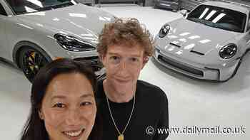 Mark Zuckerberg and his wife reveal their extravagant new 'his and hers' Porsches - including self-designed Cayenne Turbo GT Minivan