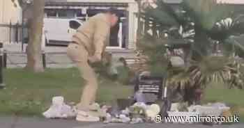 Horror as 'evil old man' destroys October 7 anniversary memorial in Brighton