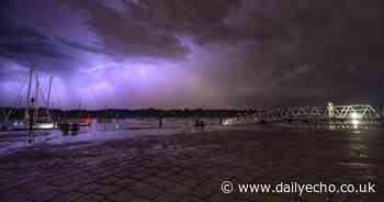 Thunderstorms set to batter Southampton tonight, Met Office warns