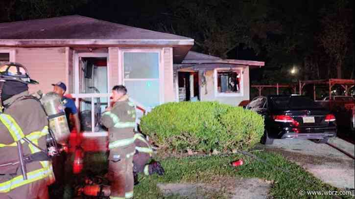 Crews respond to house fire off Plank Road Monday morning caused by faulty outlet