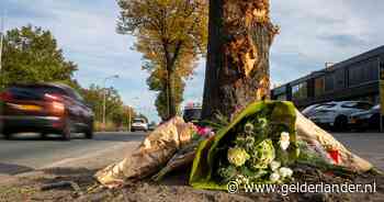 Bloemen op de plek waar Edese mannen crashten en 18-jarige overleed: ‘Dit is vooral heel triest’