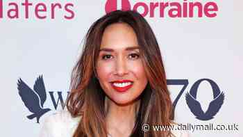 Myleene Klass cuts a chic figure in white as she attends the Women of the Year awards alongside a host of famous faces