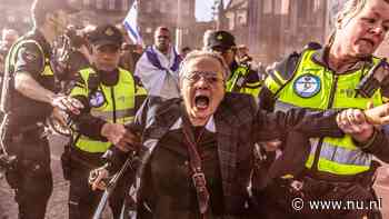 Tientallen aangehouden demonstranten in bussen afgevoerd na pro-Palestijns protest