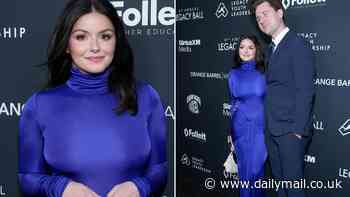 Ariel Winter, 26, of Modern Family fame models a very SHEER dress with beau Luke Benward... 2 years after leaving Hollywood