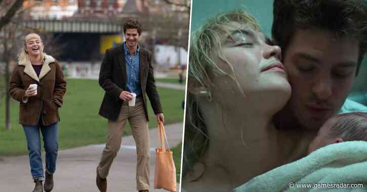 Florence Pugh and Andrew Garfield had an awkward moment when they didn't hear 'cut' during a sex scene for R-rated romance We Live In Time