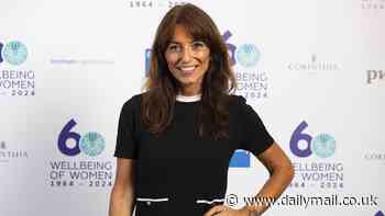 Davina McCall, 56, looks typically stylish in a LBD as she hosts the Wellbeing Of Women's 60th anniversary Diamond dinner