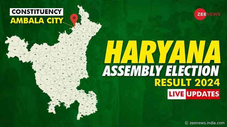 Ambala City Vidhan Sabha Chunav Result 2024: Live Counting Updates | ECI Haryana Assembly Election Result | Winner and Losser Candidate Aseem Goel and Ch. Nirmal Singh