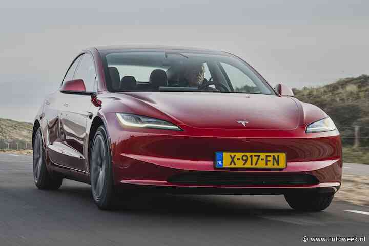 Tesla Model 3 goedkoper en nu ook met dik 702 kilometer bereik