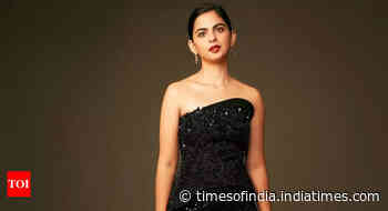 Isha Ambani stuns in elegant black outfit