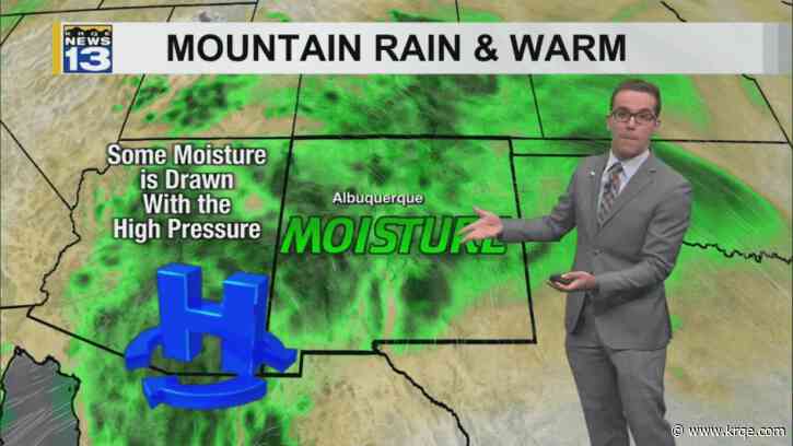 Mostly dry weather and warm temperatures