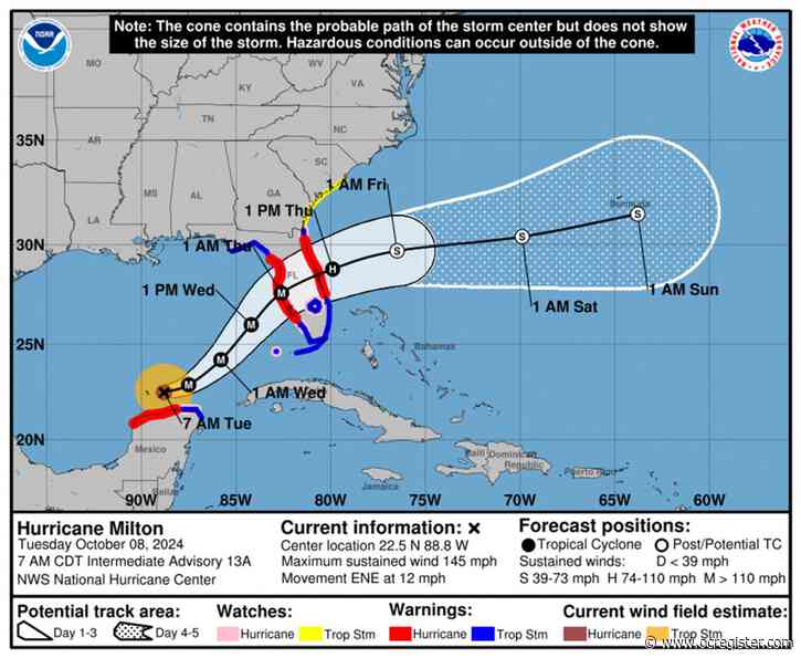 Tampa Bay hasn’t been hit directly by a major hurricane since 1921. Milton may be the one.