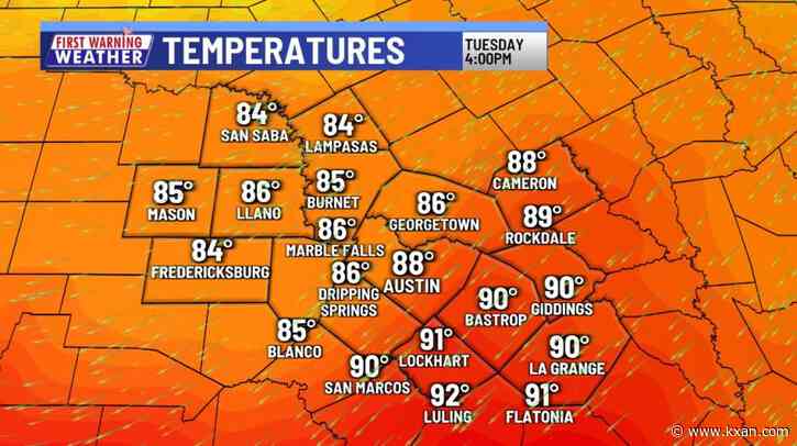 First Warning: Here's when Central Texas highs drop below 90º