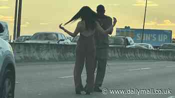 Fame-hungry young couple block traffic for vanity project