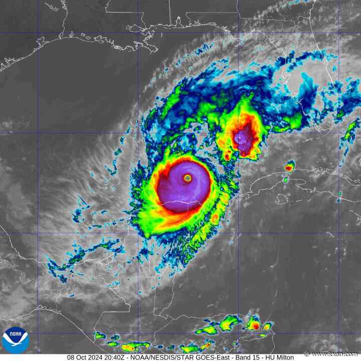 Tropical tracker: Hurricane Milton a Cat. 5 and heading for Florida