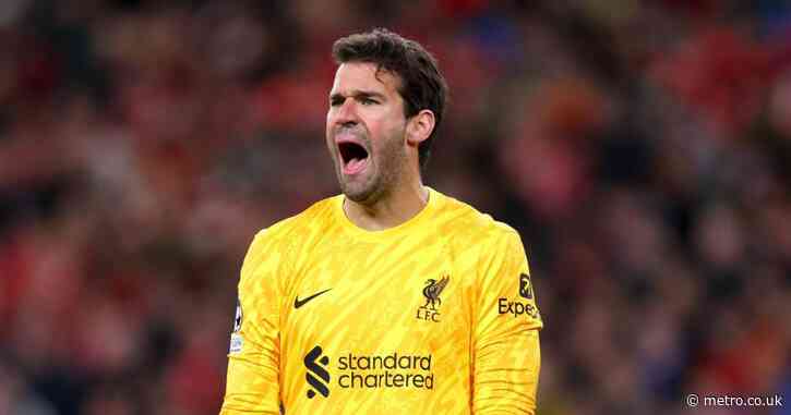 Alisson to miss at least seven games for Liverpool – including matches against Chelsea and Arsenal