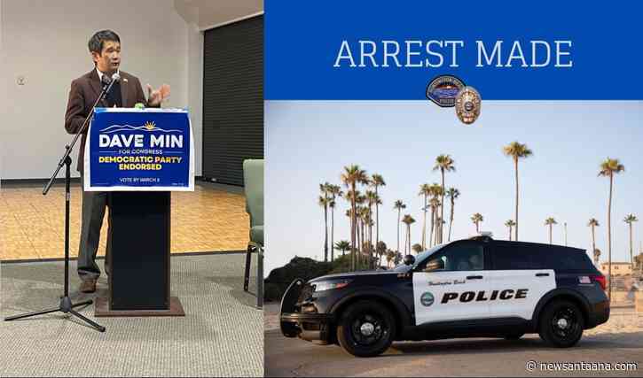 Fountain Valley man arrested for vandalizing Dave Min for Congress political signs