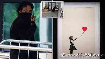 Pictured: Man who stole Banksy's iconic Girl With Balloon when doors were smashed during break-in at London gallery