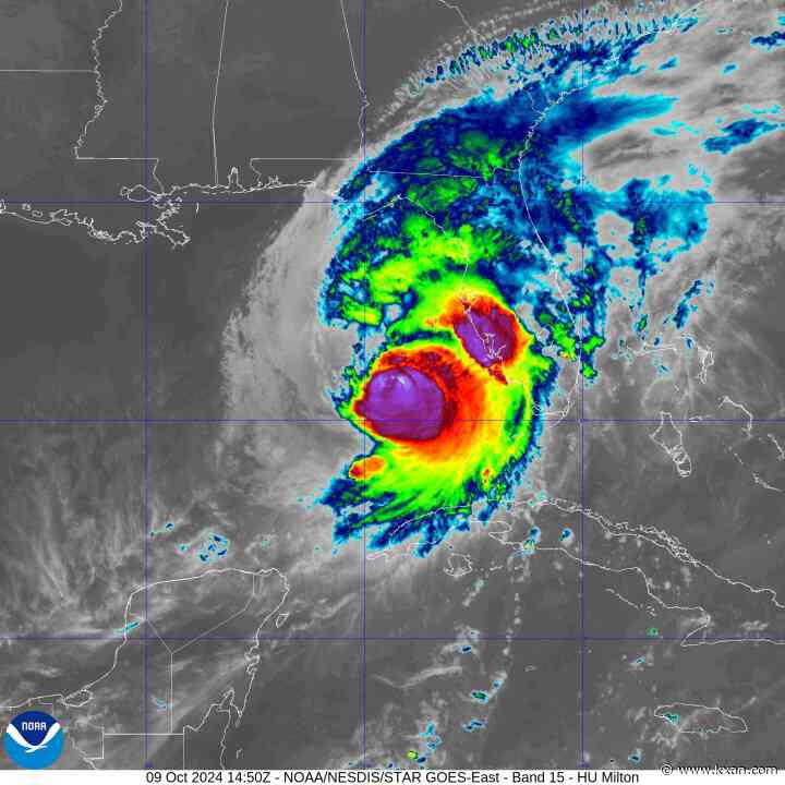 Tropical tracker: Cat. 4 Hurricane Milton approaches Florida, landfall expected tonight