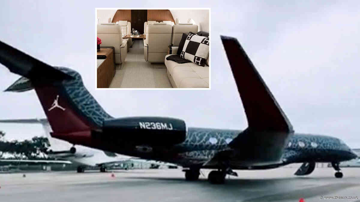 Inside Michael Jordan’s amazing new $70m Gulfstream private jet with $500k custom paint job and bespoke NBA tail number