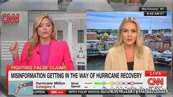 CNN anchor tells Trump campaign press secretary 'I'm talking' in on-air spat over hurricane response