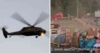 Huge Update: Black Hawk Pilots Grounded After Rotor Washing Helene Volunteers' Aid Cache