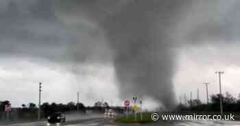 Hurricane Milton: Terrifying video shows tornado ripping up residential area