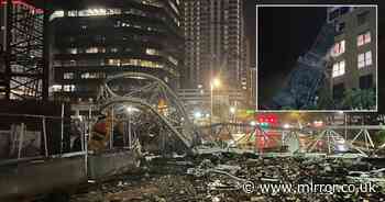 Hurricane Milton: Heart-stopping moment crane topples over as ferocious winds exceed 100mph