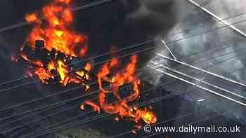 Hero strangers pull burning trucker from 18-wheeler inferno