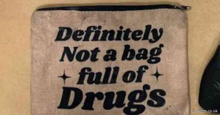 Guess what was inside bag labelled ‘definitely not full of drugs’