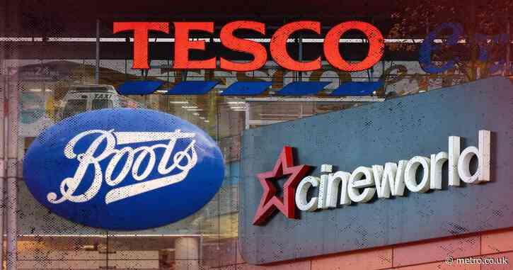 Boots, Tesco and Cineworld stores closing by the end of this month