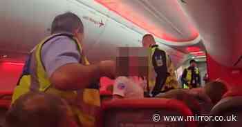 Drunk Jet2 passenger screams 'where are you taking me?' as she's dragged off plane