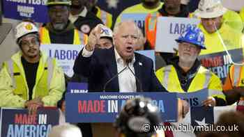 Tim Walz slams Trump for 'manufacturing bull****' for warning that the whole country 'will end up like Detroit'