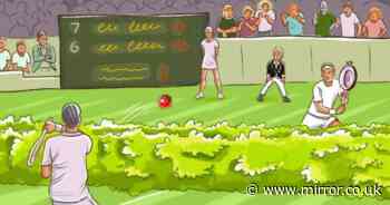 Only the brightest 3 percent of people can find all the mistakes in this tennis game