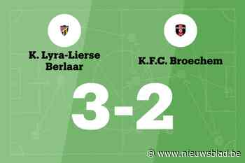 Lyra-Lierse B wint wedstrijd tegen Broechem