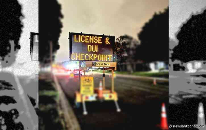 The Irvine Police will conduct a DUI and Driver’s License Checkpoint on Saturday, Oct. 12