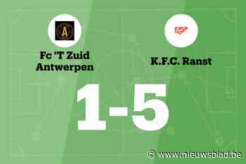 Ranst B wint uit van FC 'T Zuid Antwerpen, mede dankzij twee treffers Rutgeerts