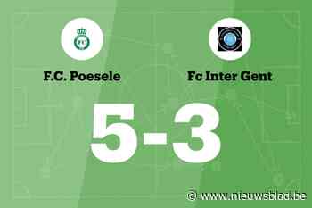 Van Meenen scoort drie keer, FC Poesele B verslaat FC Inter Gent