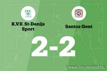 KVV Sint-Denijssport B en Santos Gent eindigen op 2-2-gelijkspel