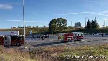 Highway 401 in Whitby closed due to collision