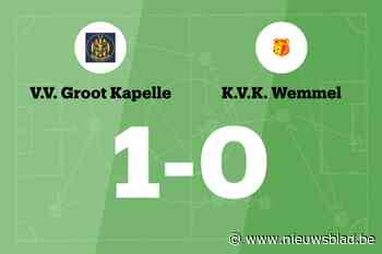 Decock is goud waard voor VV Groot Kapelle tegen Wemmel B